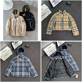 Burberry veste amovible capuchon nuit plaid veste-4329  