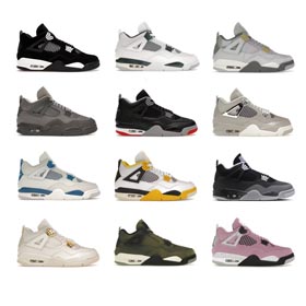 2024 nouvelle jordan 4 (12 couleurs)