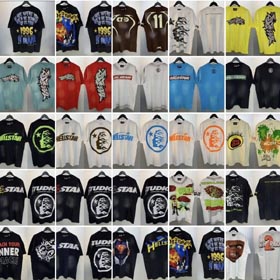 Enfer étoile tendance rue Hip Hop T-shirt-1615  