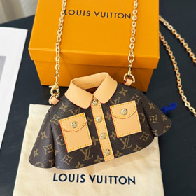 Louis Vuitton LV mini vêtements messenger sac sac écouteur sac rouge-3552