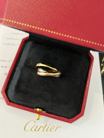 Cartier trois bague trois couleurs bague en or-3588