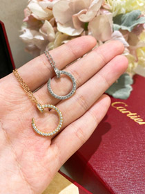 Cartier collier diamant ongle-3590