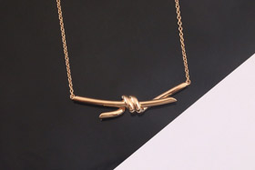 Tiffany rose or arc collier clavicle chaîne-3677