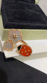 Van Cleef & Arpels Lucky Ladybug Tulip Open Bague-3685