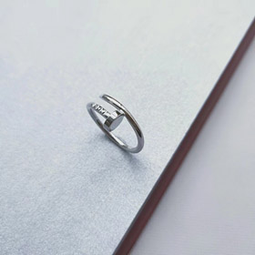 Cartier or blanc ongle bague-3759