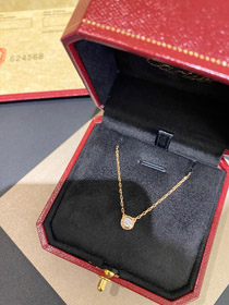 Cartier rond diamant collier-3786