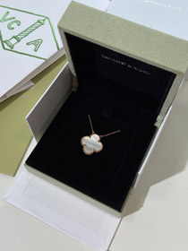 Van Cleef & Arpels quatre feuilles trèfle or large collier-3789