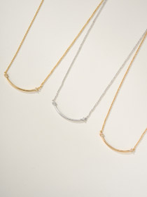 Tiffany sourire plein diamant collier-3827