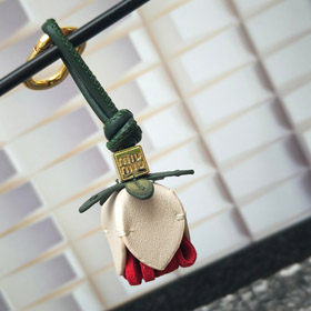 MIUMIU fleur petit pendentif sac ornement-3850