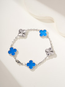 Van Cleef & Arpels Van Cleef & Arpels saphir chalcédone fleur bracelet-3904