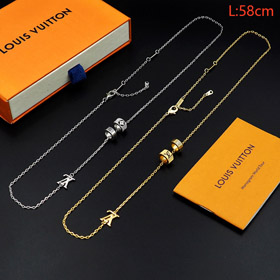 Louis Vuitton LV micro logo détail lettre collier-3913