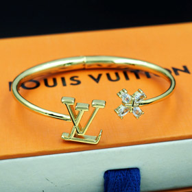Louis Vuitton LV lettre fleur incrusté zircon bracelet-3917