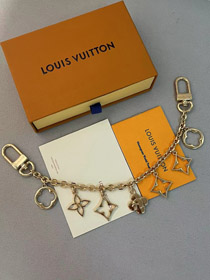 Louis Vuitton LV chaîne florale porte-clés avec charme-3921