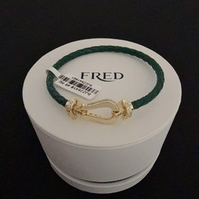 Feiden plein diamant diamant fer à cheval boucle bracelet-3981