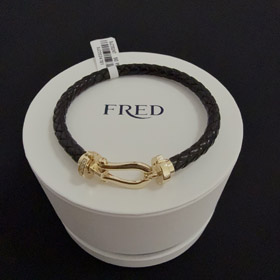 Feiden plein diamant diamant fer à cheval boucle bracelet-3988