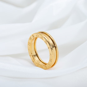 Bulgari lunette lettre unique bague sans diamant bague-4009