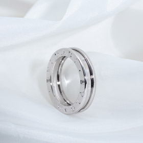 Bulgari lunette lettre unique bague sans diamant bague-4026