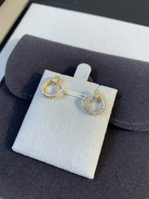 Cartier ongle plein diamant boucles d'oreilles-4063