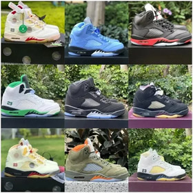 Jordan Air Jordan 5 chaussures de basket-ball rétro haute haute haute résistante à l'usure antidérap
