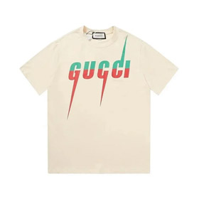 GUCCI Lido lame imprimer col rond Pullover manches courtes T-shirt-2892