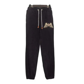 MONCLER GENIUS PALM ANGELS Pantalon en tricot en polaire avec patches d'ailes-2900