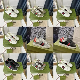 GUCCI ACE rond orteil lace-Up bas-top sneakers-2954