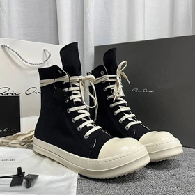 RICK OWENS/RO rond orteil lace-up léger haut-top chaussures de sport-2957